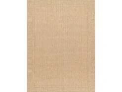 Sisal Tapijt Timo 5979 Buitenshuis Kader Donker Beige 180X270 Cm