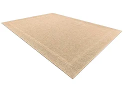 Sisal Tapijt Timo 5979 Buitenshuis Kader Donker Beige 180X270 Cm