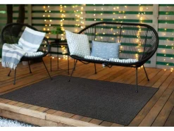 Sisal Tapijt Timo 0000 Buitenshuis Zwart 120X170 Cm