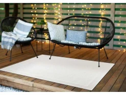 Sisal Tapijt Timo 5979 Buitenshuis Kader Wit 160X220 Cm