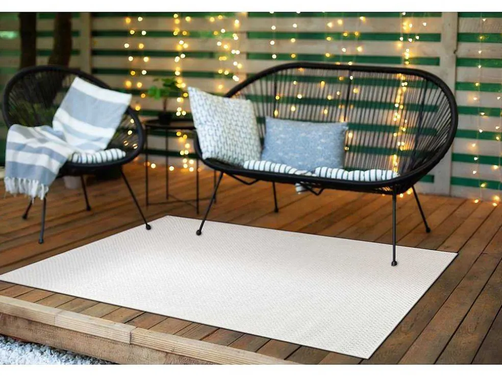 Sisal Tapijt Timo 6272 Buitenshuis Wit 200X290 Cm