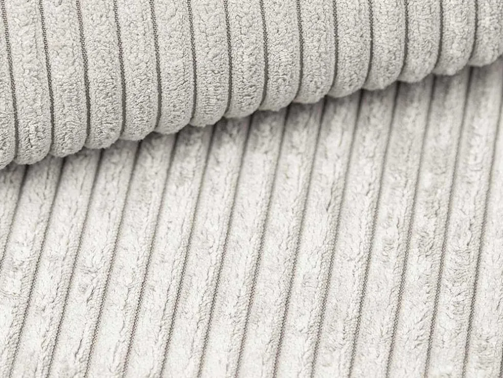 Slaapbank 4 Zitplaatsen Met Stoffen Bekleding In Cremewit Snel Ombouwbaar Matrasbreedte: 160 Cm Matrasdikte: 14 Cm Mondovi