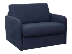 Slaapfauteuil Met Matras Van Stof Nadoa - Slaapafmeting 70 Cm - Blauw