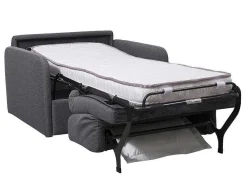 Slaapfauteuil Met Matras Van Stof Nadoa - Slaapafmeting 70 Cm - Antraciet