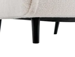Slaapfauteuil Van Ivoorwitte Bouclestof Uribia