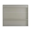 Sobuy Badkamerwandkast Met Spiegel, Wandgemonteerd Wastafelmeubel, Opbergkast Met 2 Deuren, Open Vak En Verstelbare Planken, 60 X 20 X 49,5 Cm, Grijs, Bzr134-Ng