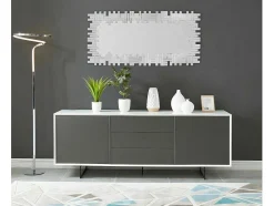 Spiegel Lola 120 X 2 X 57 Cm - Roestvrij Staal En Mdf - Zilverkleurig