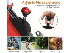 Spin Bike Met Verstelbare Zitting En Stuur, Hometrainer Met Verstelbare Weerstand En Lcd Display