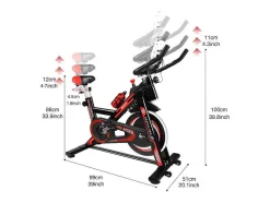 Spin Bike Stationaire Indoor Cycling Bike Met Riemaandrijving 8Kg Vliegwiel
