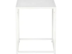 Staal Bijzettafel 38X37 Cm Wit.