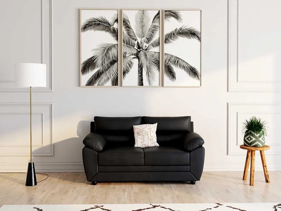 Staande Lamp In Vintage-Stijl - Marmeren Voet En Witte Stoffen Kap - D40 X H160 Cm - Merple