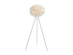 Staande Lamp Met Driepoot En Veren Nuage - 54 X 54 X 150 Cm - Wit