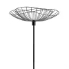 Staande Lamp Met Rechte Kabelbuis - Metaal - H 160 Cm - Zwart - Mania