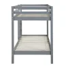 Stapelbed Anicet Ii - 2 X 90X 190 Cm - Massief Grenen - Grijs