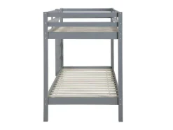 Stapelbed Anicet Ii - 2 X 90X 190 Cm - Massief Grenen - Grijs