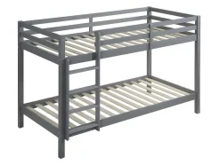 Stapelbed Anicet Ii - 2 X 90X 190 Cm - Massief Grenen - Grijs