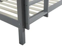 Stapelbed Anicet Ii - 2 X 90X 190 Cm - Massief Grenen - Grijs