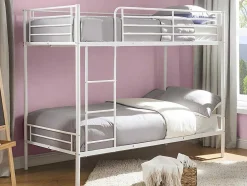 Stapelbed Duotis Ii - 2 X 90 X 190 Cm - Wit + Matras
