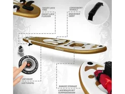 Sup Board Gold Ra 366 Cm - Goud - Incl. Accessoires