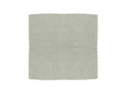 Tafelkleed + 4 Katoenen Servetten - Beige Rand - Groen - 140 X 240 Cm - Loania
