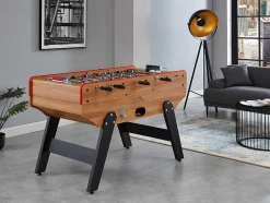 Tafelvoetbal Met Muntautomaat Henry Van Mdf - L153 X B77,6 X H96 Cm - Eikenkleur