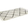 Tapijt Berberstijl Marcus - 100% Wol - 120 X 170 Cm - Beige En Zwart