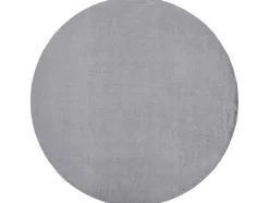 Tapijt Bunny Rond Zilver Imitatie Konijnenvacht Cercle 160 Cm