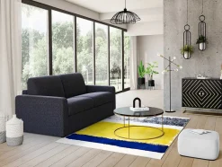 Tapijt Camden - Polyester - 120 X 170 Cm - Mosterdkleur, Marineblauw, Grijs