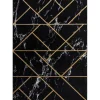 Tapijt Emerald Exclusief 2000 Glamour, Stijlvol Geometrisch, Marmer Zw 120X170 Cm