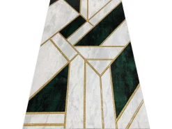 Tapijt Emerald Exclusief 1015 Glamour, Stijlvol Marmer, Geometrisch Fl 120X170 Cm
