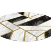 Tapijt Emerald Exclusief 1015 Cirkel - Glamour, Stijlvol Marmer, Geome Cercle 200 Cm