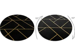 Tapijt Emerald Exclusief 1012 Cirkel - Glamour, Stijlvol Marmer, Geome Cercle 120 Cm