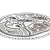 Tapijt Fun Land Voor Kinderen, Dorp, Straten, Wiel - Creme Cercle 140 Cm