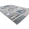 Tapijt Fun Strade Voor Kinderen, Straat, Stad Van Grijs 180X270 Cm