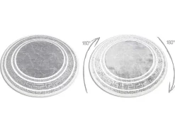 Tapijt Gloss Wiel Modern 2813 27 Stijlvol, Frame, Grieks Grijs Cercle 200 Cm