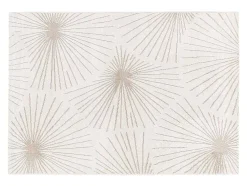 Tapijt Met Afwerking In Goudkleurig Lurex Livno - 120 X 170 Cm - Beige