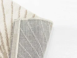Tapijt Met Afwerking In Goudkleurig Lurex Livno - 120 X 170 Cm - Beige