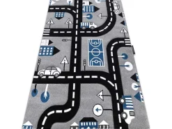 Tapijt Petit City Stad Straat Grijskleuring 200X290 Cm