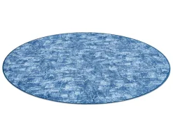 Tapijt Rond Solid Blauw 70 Beton Cercle 150 Cm