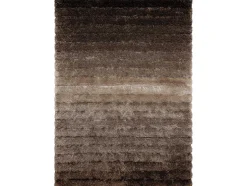 Tapijt Shaggy Flim 007-B3 Modern, Strips - Structureel, Bruin 80X150 Cm