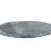 Tapijt Shaggy Glitter Zilver - Polyester - D120 Cm