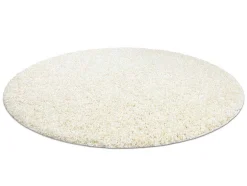 Tapijt Soffi Rond Shaggy 5Cm Creme Cercle 120 Cm