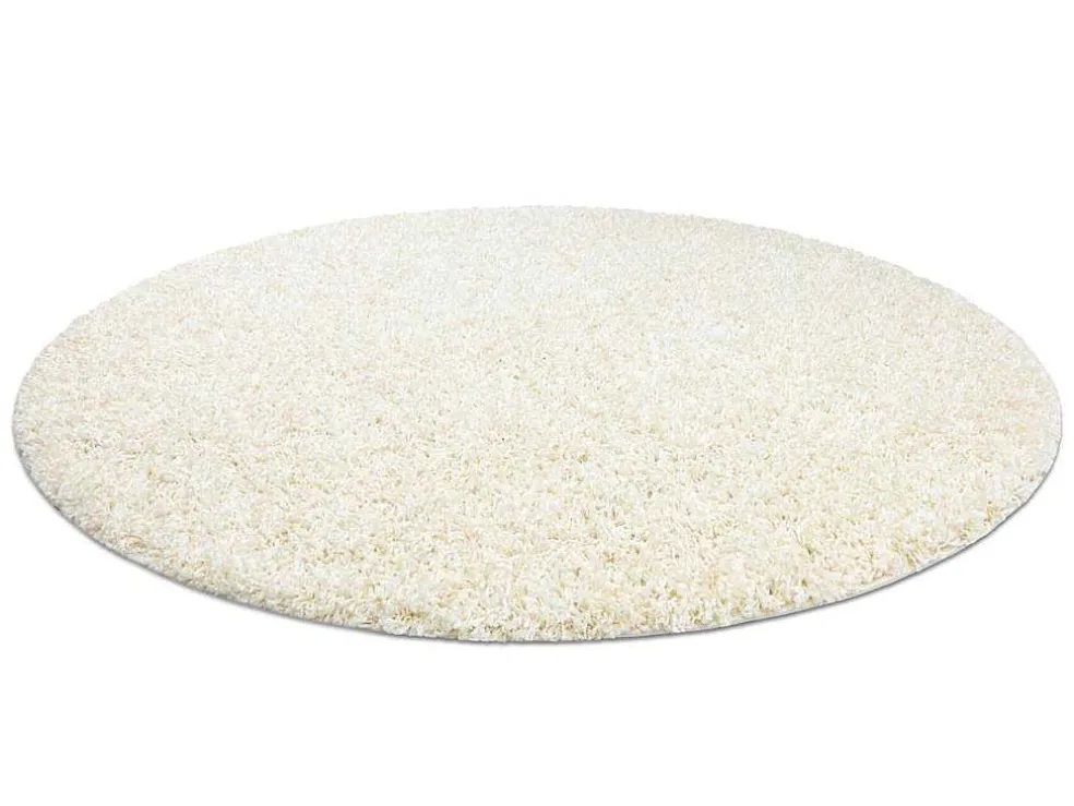 Tapijt Soffi Rond Shaggy 5Cm Creme Cercle 120 Cm