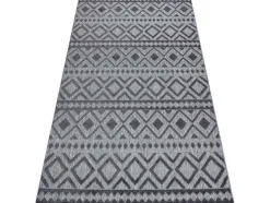 Tapijt Structureel Sole D3852 Boho, Diamanten Plat Geweven, Twee Poolh 200X290 Cm