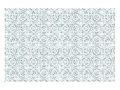Tapijt Van Vinyl Met Cementtegeleffect - 120 X 180 Cm - Blauw En Wit - Princy