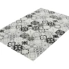 Tapijt Van Vinyl Met Vloertegelmotief Mosai - 120 X 180 Cm - Zwart En Wit