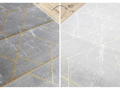 Tapijtloper Emerald Exclusief 1012 Glamour, Stijlvol Marmer, Geometris 80X310 Cm