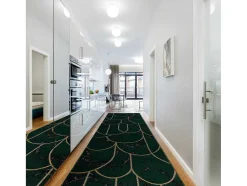Tapijtloper Emerald Exclusief 1016 Glamour, Stijlvol Art Deco, Marmer 80X210 Cm