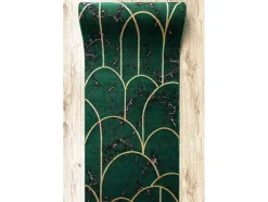Tapijtloper Emerald Exclusief 1016 Glamour, Stijlvol Art Deco, Marmer 80X210 Cm