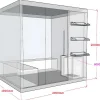 Traditionele Sauna 4/5 Persoons Van Faborg - 200 X 180 X 200 Cm
